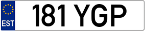 Trailer License Plate